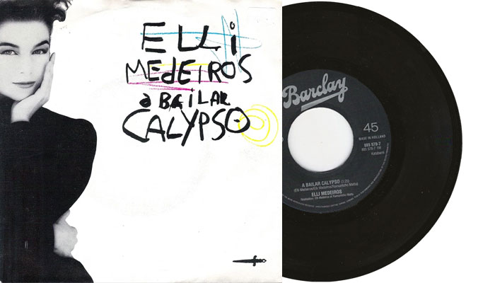Elli Medeiros - A Bailar Calypso - 1987 7" vinyl single