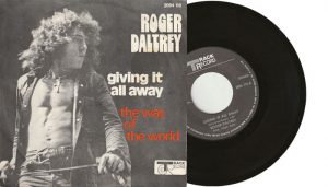 Roger Daltrey - Giving it all away - 7" vinyl single from 1973