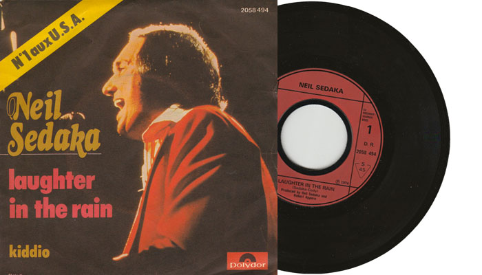 Neil Sedaka - Laughter in the Rain - 7" vinyl single from 1974