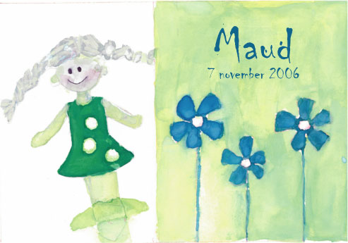 Maud's geboortekaartje - voor